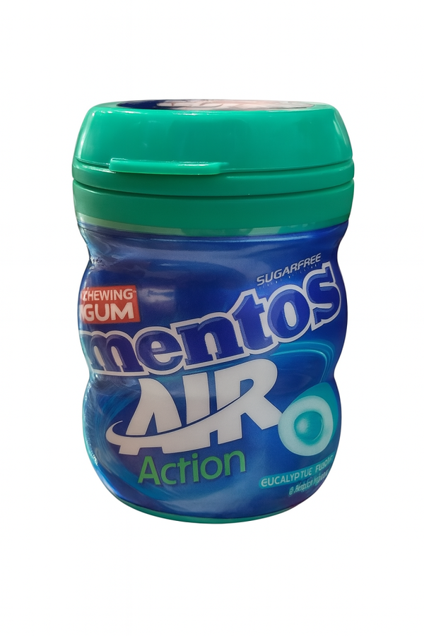 علكة منتوس اير اشن - نكهة المنثول والأوكالبتوس - خالية من السكر - 28 قطعة | Mentos Air Action Image 1 Preview