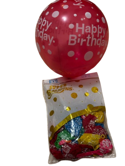 بالون مطبوع (HAPPY BIRTHDAY) 50 حبة  Preview Image