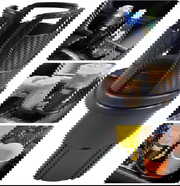 حامل اكواب للسيارة - حامل اكواب 4 في 1 عالمي  Image 2 Preview