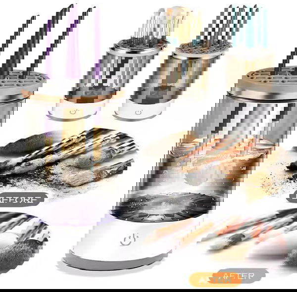 منظف فرشاة المكياج الكهربائي 3 في 1  Image 1 Preview