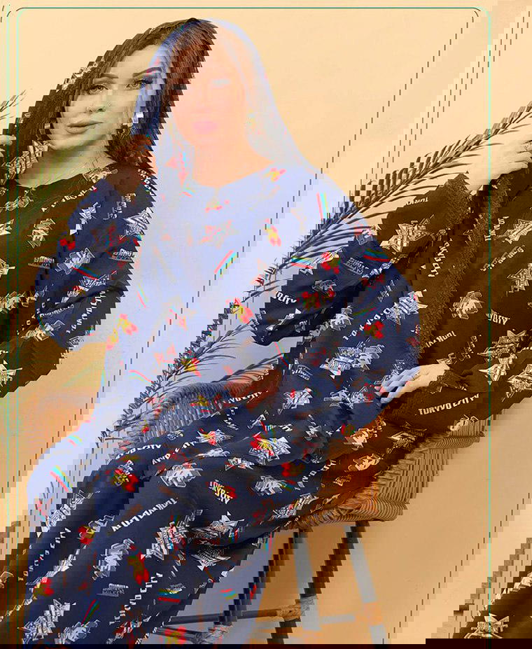 إسدال حريمي - ريماس ورتوش XL 2XL 3XL Preview Image