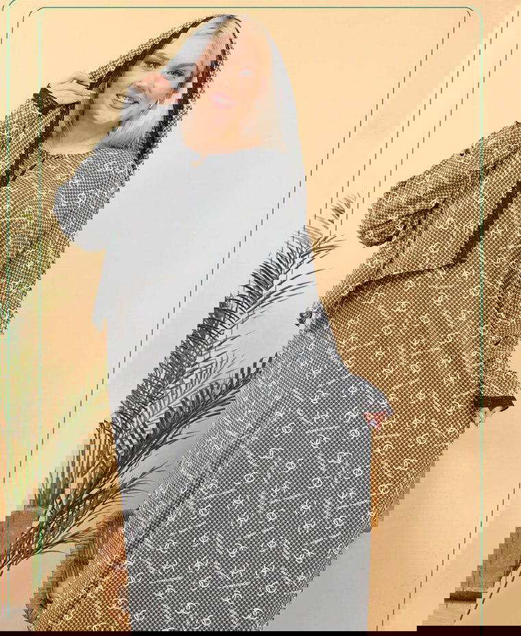 إسدال حريمي - ريماس ورتوش XL 2XL 3XL Preview Image