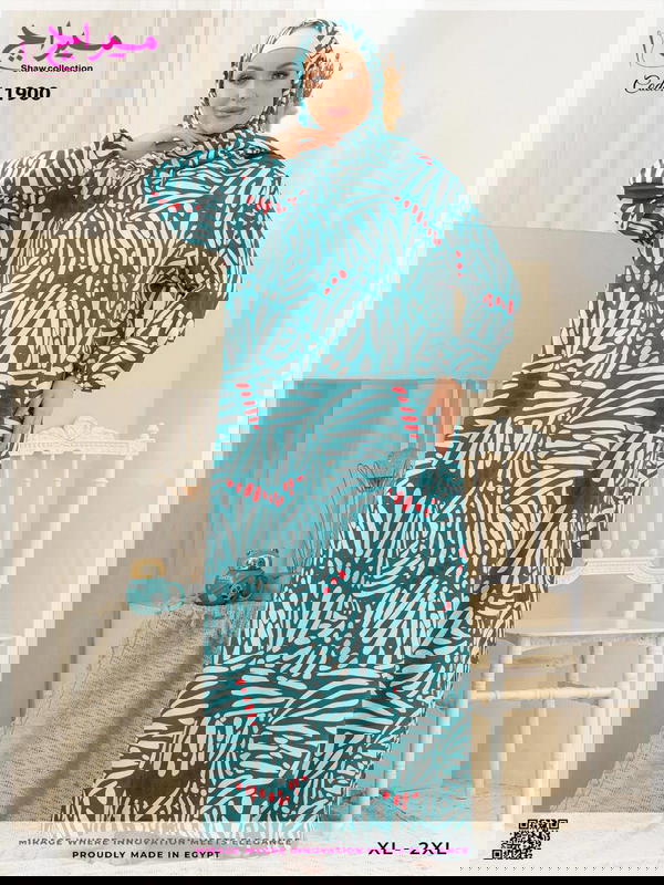إسدال حريمي إسلامي فيسكوز - ميراج - مقاس XL-2XL Image 5 Preview
