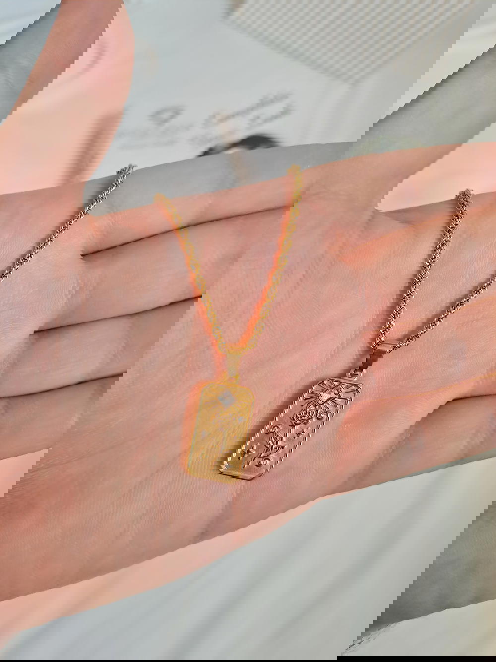 سلسلة مجدولة وردة  Preview Image