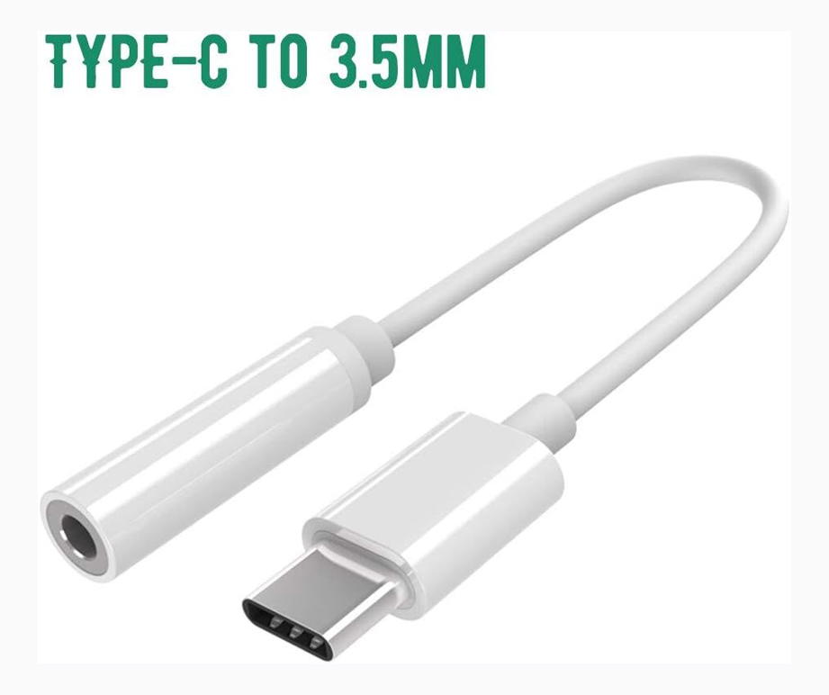 محول وموصل من USB Type C إلى مقبس أنثى مقاس 3.5 مم مناسب لسماعة الرأس وسماعة الأذن Preview Image