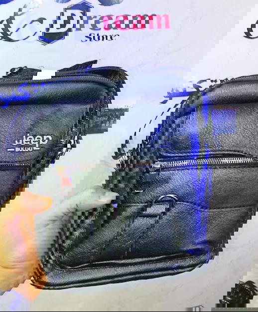 حقيبة كروس جلدية Jeep رجالي Image 9 Preview