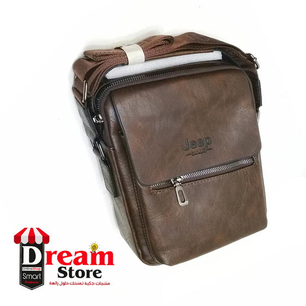 حقيبة كروس جلدية Jeep رجالي Image 10 Preview