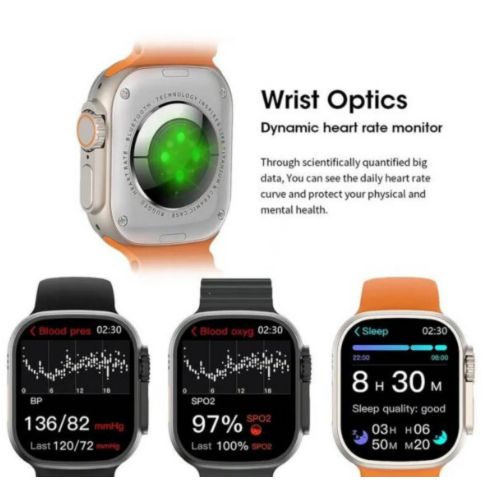 ساعة X10 Ultra 3 بشاشة منحنية شكل شيك وأداء مفيش زيه ⌚🔥! اشحنها لاسلكي واتكلم من غير ما تمسك تليفونك 📞⚡!🍼💙  Image 6 Preview