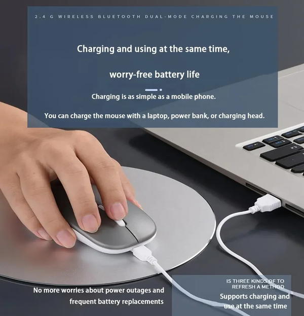 mouse hp wl blutooth + wifi rgb high quality Image 4 Preview