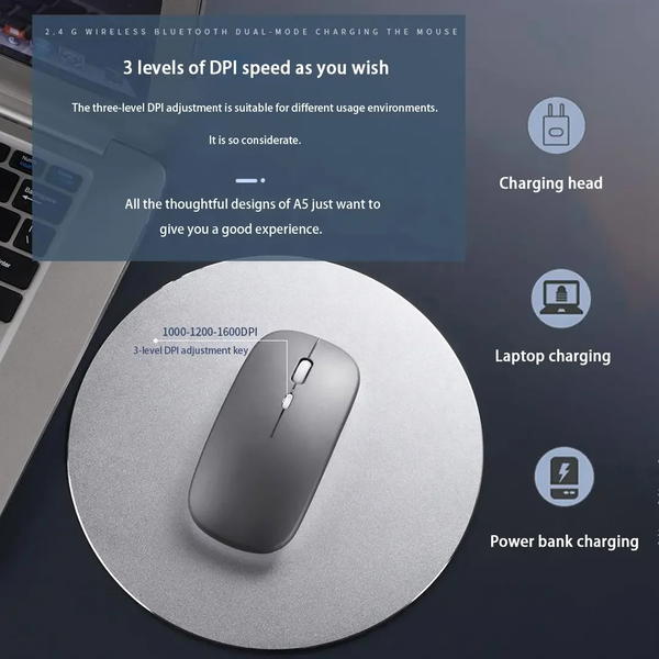 mouse hp wl blutooth + wifi rgb high quality Image 5 Preview