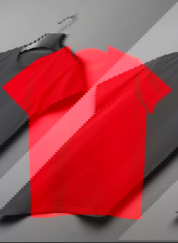 تيشيرت سنجل ليكرا احمر  Image 1 Preview