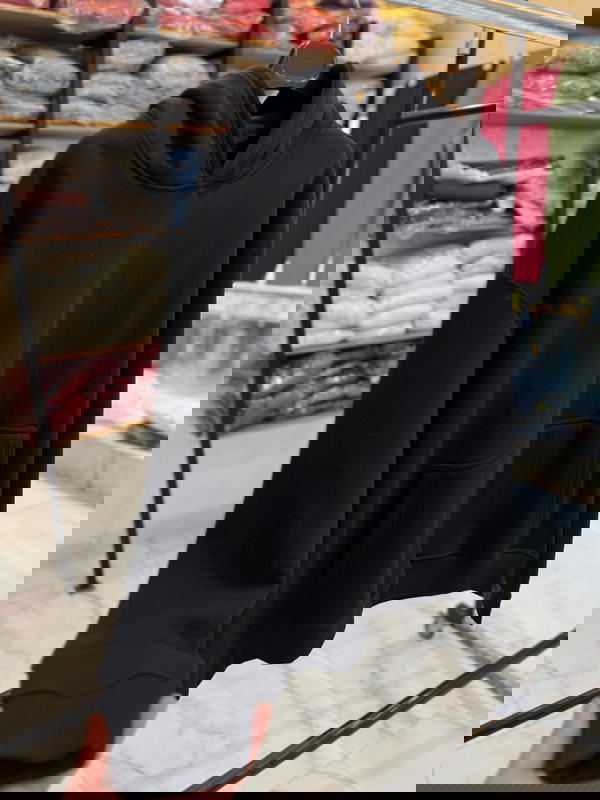 هودي اسود قطن 100% Image 1 Preview