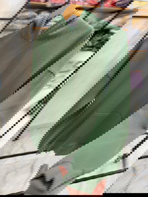 هودي اخضر زيتوني قطن 100% Image 1 Preview