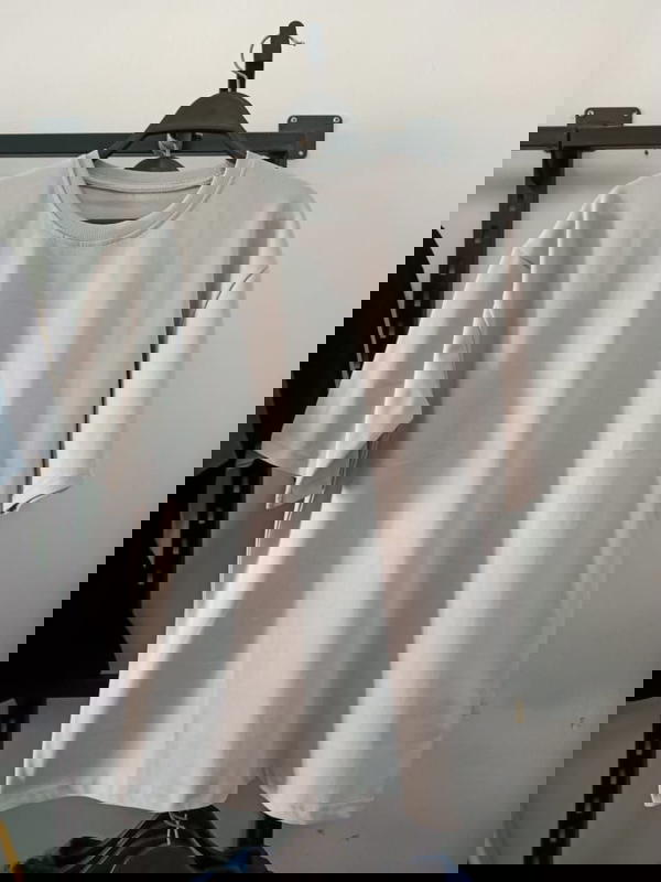 تيشيرت اوفر سايز بوليفاررمادي فاتح Image 1 Preview
