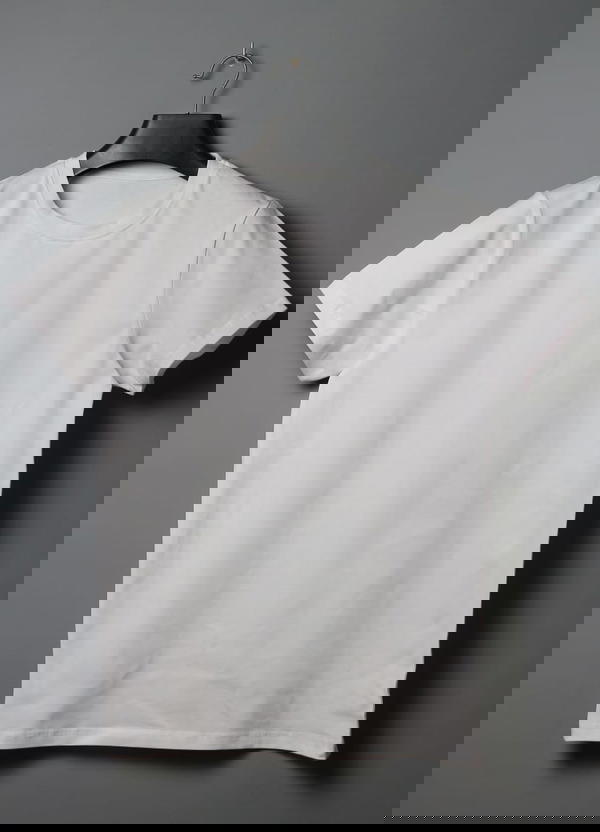 تيشيرت سنجل ليكرا ابيض Image 1 Preview