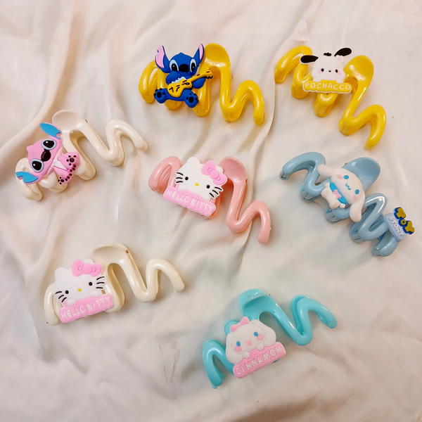 Hair Claw/ Zigzag claw with shapes كلبس زجزاج باشكال كيوت Image 2 Preview