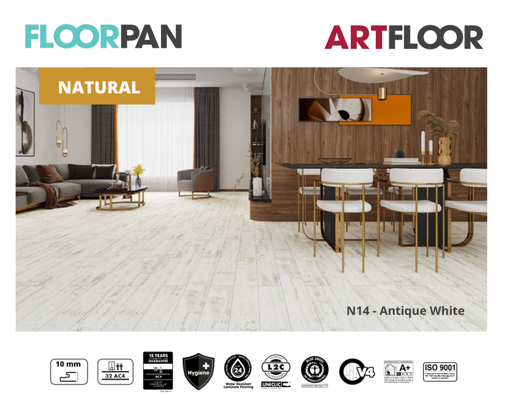 FLOORPAN	NATURAL-N14 - Antique White Preview Image