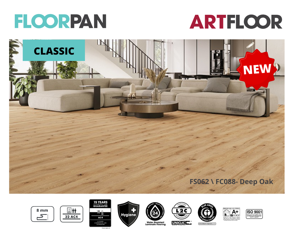 FLOORPAN	CLASSIC	FS062 / FC088 - Deep Oak	32	8MM Preview Image