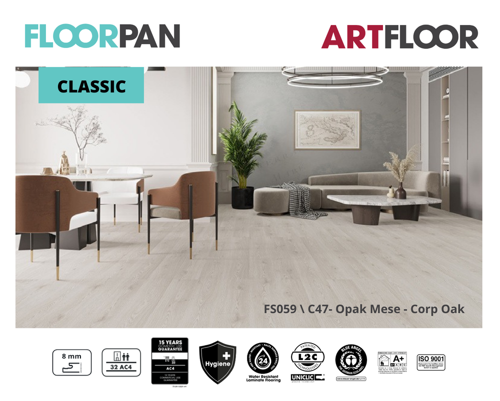 FLOORPAN	CLASSIC	FS059 / C47 - Opak Mese - Crop Oak	32	8MM Preview Image