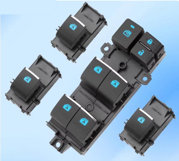 ازرار نوافذ مع اضاءة زرقاء للتويوتا Image 1 Preview