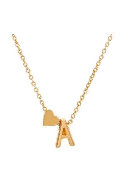 letters and heart Necklace (N3) Image 7 Preview