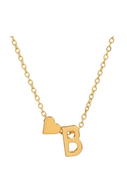 letters and heart Necklace (N3) Image 8 Preview