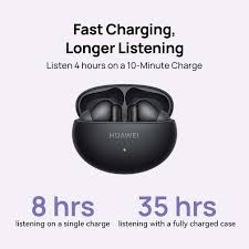 HUAWEI FreeBuds 6i True Wireless In-ear Earphones, Bluetooth Earbuds, Dynamic ANC 3.0, Punchy Bass, Fast Charging, Longer Listening, Distraction-Free Calling Black Image 3 Preview