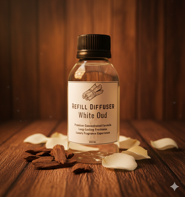 عبوة إعادة ملئ الفواحه العيدان بعطر العود الابيض  Image 1 Preview