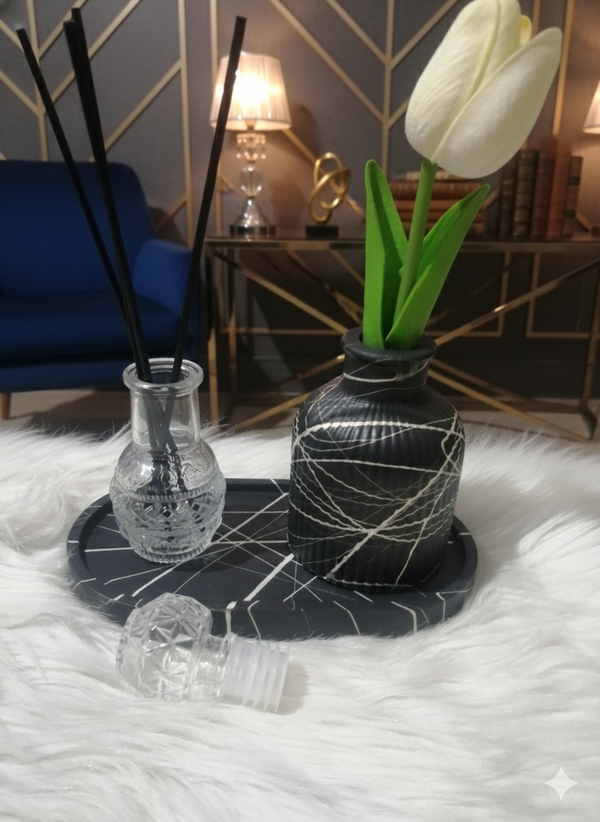 طقم فواحه عيدان مع فازة وكوستر من الكونكريت Image 1 Preview