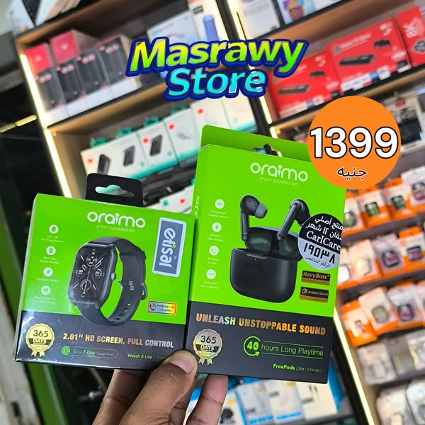 🔥عرض ساعة Oraimo Watch 5 Lite مع سماعة Oraimo FreePods Lite Preview Image