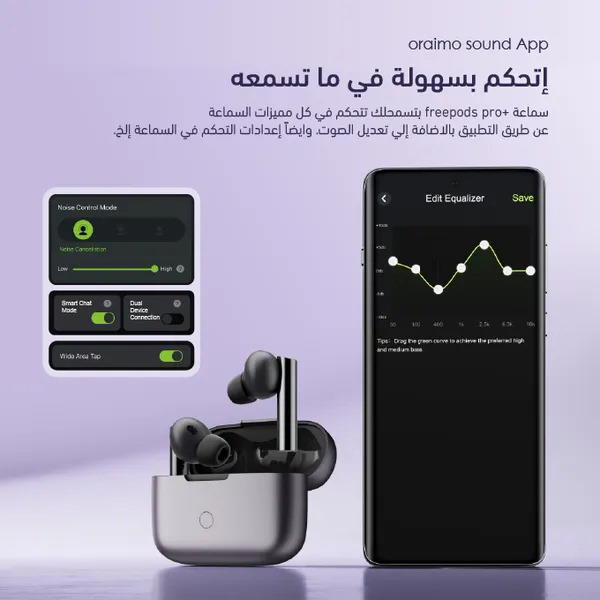 🎧 سماعة Oraimo FreePods Pro+ ANC Image 4 Preview
