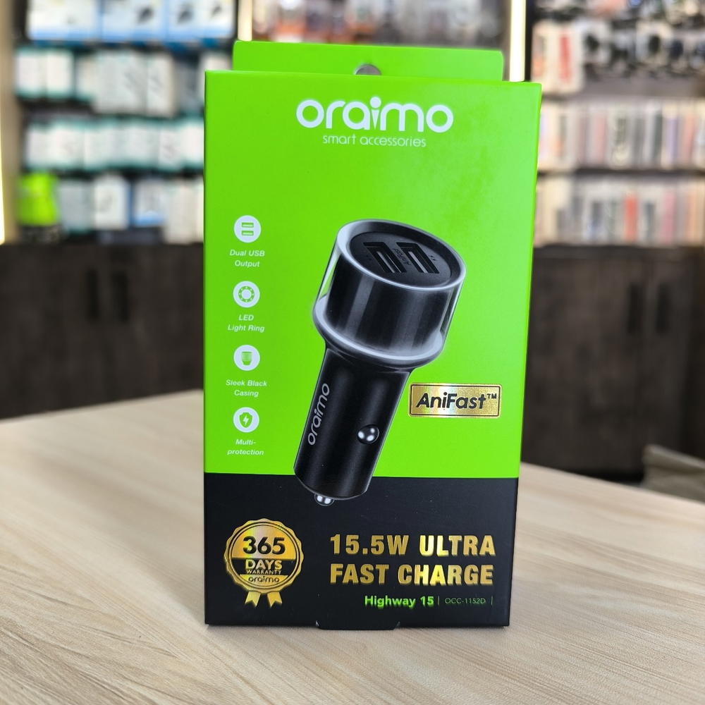 🔌شاحن سيارة Oraimo Highway 15 OCC-1152D  Preview Image