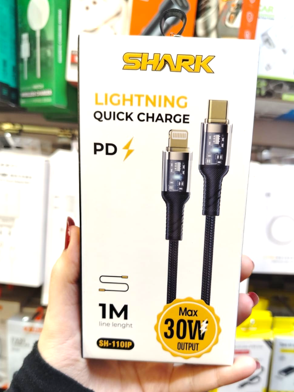 كابل شحن سريع SHARK SH-110IP (Type-C إلى Lightning) بقوة 30 واط Preview Image