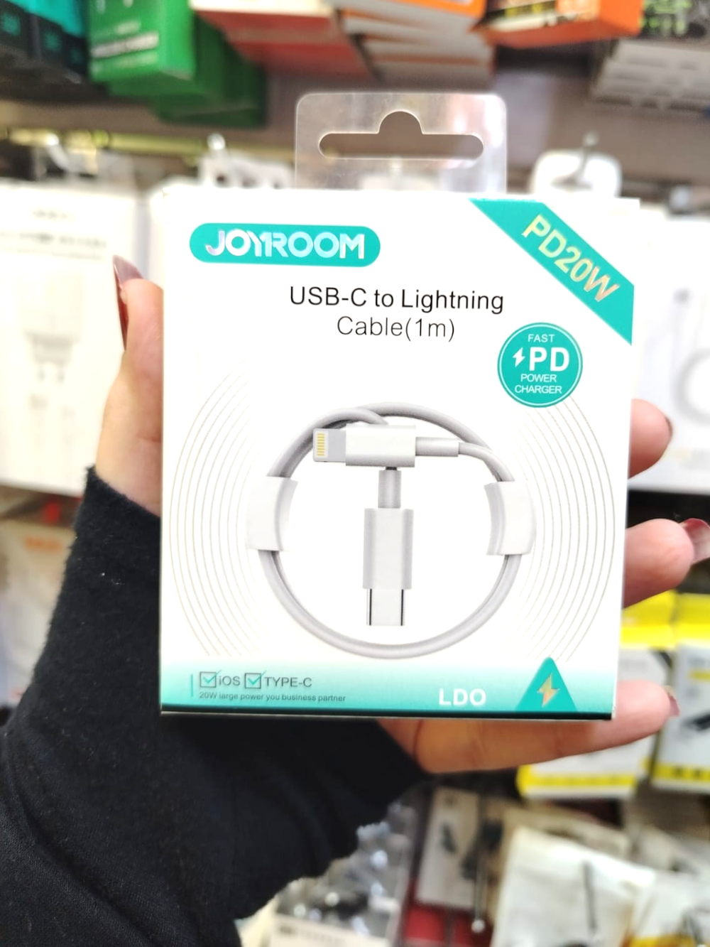 كابل شحن سريع  (Joyroom) من Type-C إلى Lightning بقوة 20 واط Preview Image