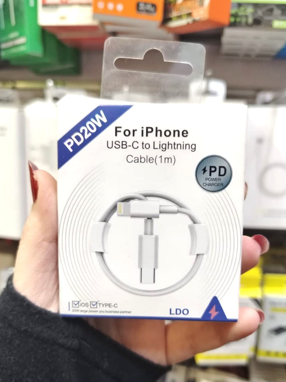 كابل شحن سريع LDO للآيفون (USB-C إلى Lightning)  Preview Image