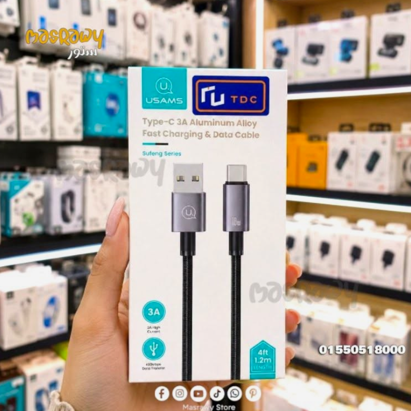 كابل USAMS USB-A إلى Type-C Preview Image