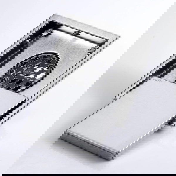 غطاء بلاعة معدن بلاطة ستانليس ستيل 10*10 سم بمانع ارتداد Image 2 Preview