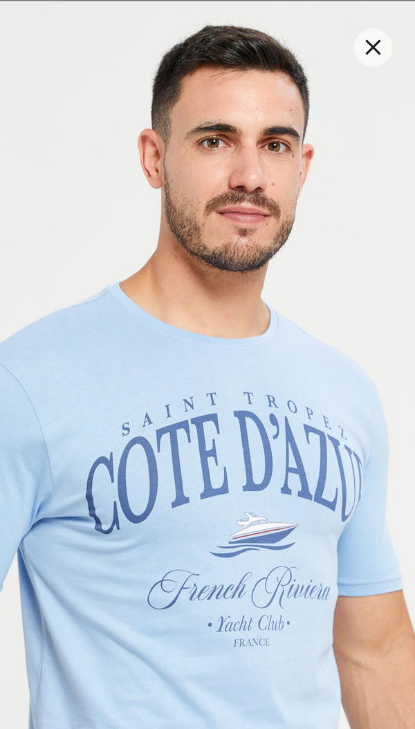 Men Blue Sky Graphic T Shirt: Small Image 2 Preview