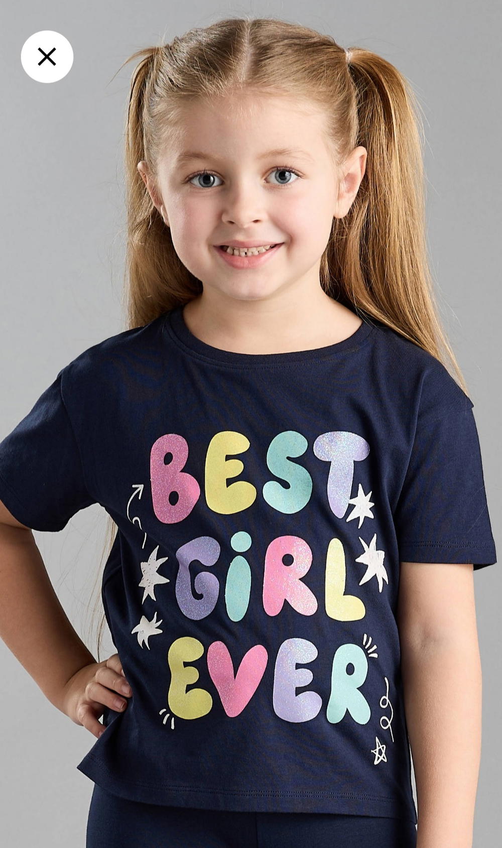 طقم بطبعات - أزرق  Best Girl Ever Preview Image