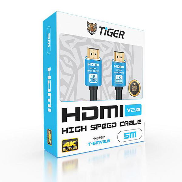 كيبل Tiger 5m HDMI 2.0 Cable Image 2 Preview