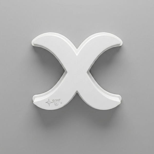 إنارة واجهة "X" مودرن لون أبيض CY33 Image 2 Preview