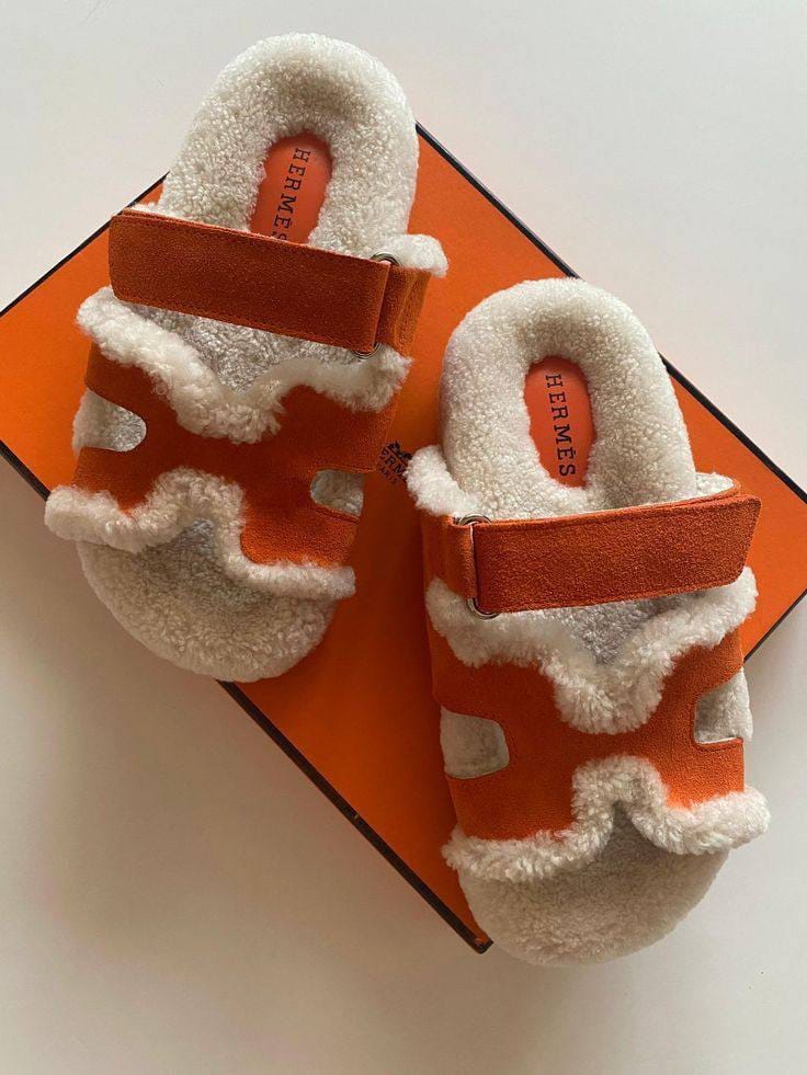 Hermes-slipper { orange } 123 Preview Image