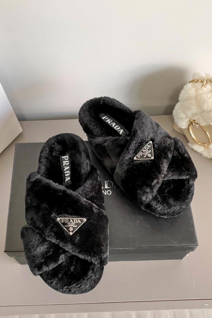 Prada-slipper { black } 23 Preview Image