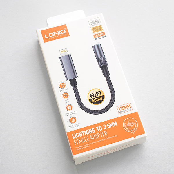 LDNIO LS-Y80i Lightning TO 3.5MM Audio Jack Adapter Image 1 Preview