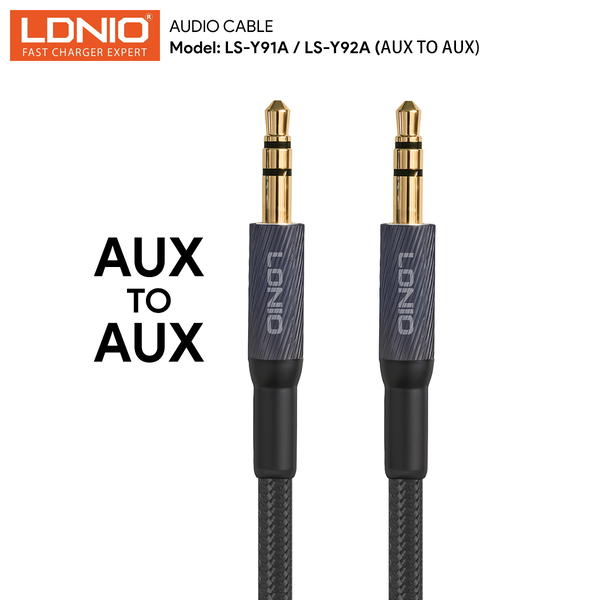 DNIO 3.5mm Aux Audio Cable 1M LS-Y91A Image 2 Preview