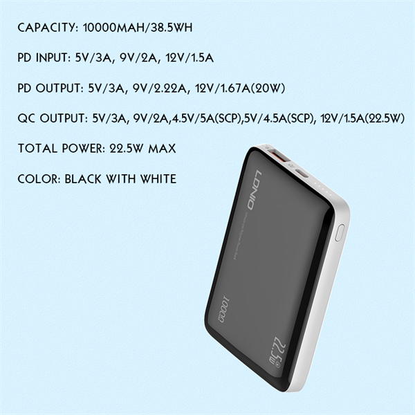 10000mAh 22.5W Fastcharging Power Bank PQ25 Image 5 Preview