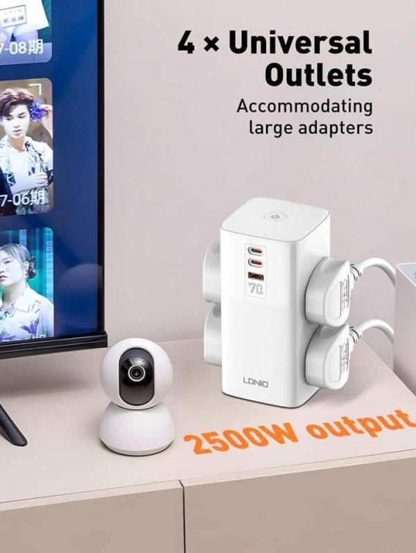LDNIO SC4383 70W Multifunctional Universal Desktop Power Adapter Image 3 Preview
