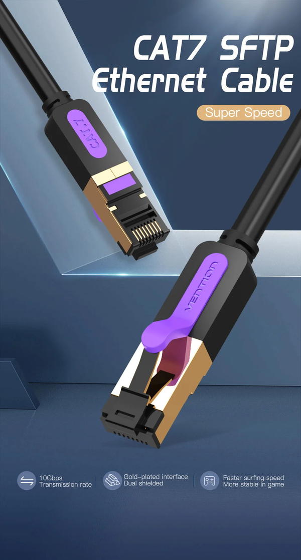 Vention   Cat7   SFTP   Ethernet   Patch   Cable Image 1 Preview
