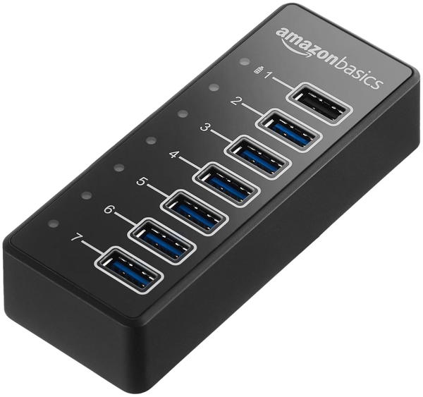 USB-A 3.1 7-Port Hub with Power Adapter Image 3 Preview