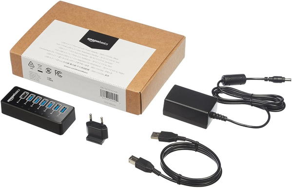 USB-A 3.1 7-Port Hub with Power Adapter Image 4 Preview